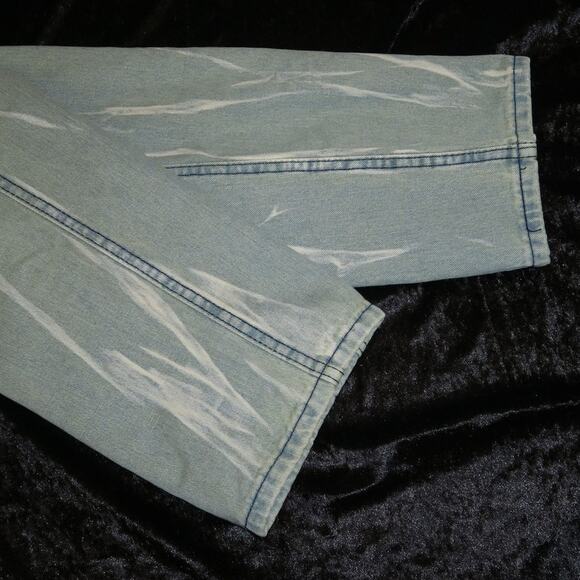 Women's Embroidered Butterfly Oversized Baggy Jeans Boho y2k 90s 2000s Fairy - Picture 10 of 10